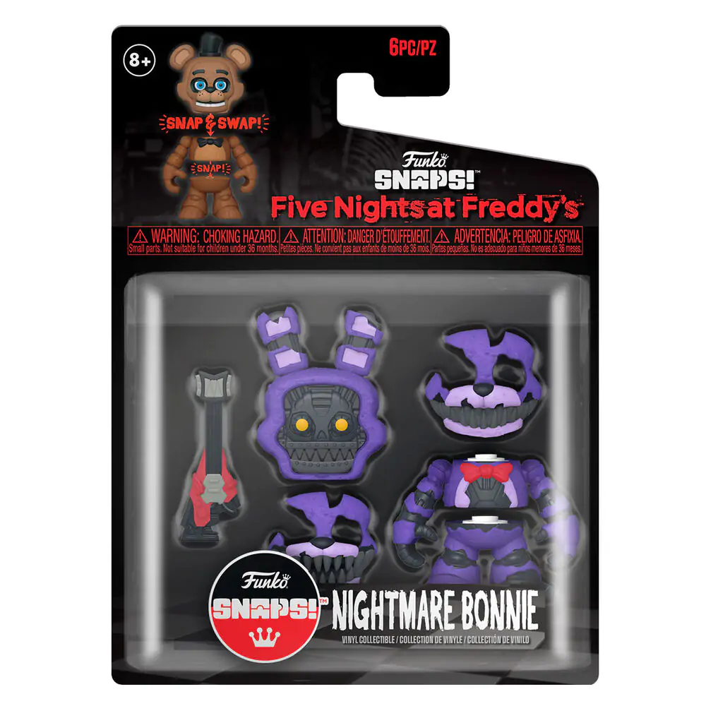 Five Nights at Freddy's 9 cm Akčná figúrka Nightmare Bonnie termékfotó