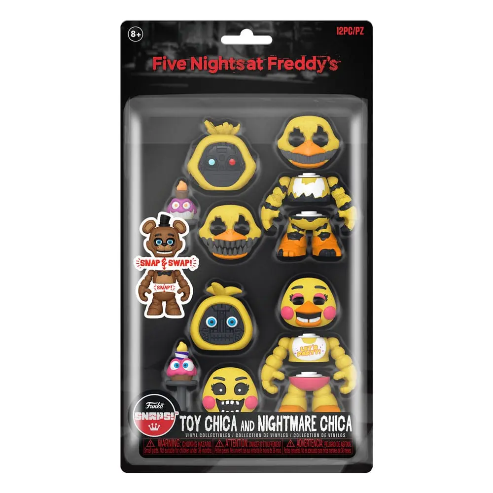 Five Nights at Freddy's Snap Akčné Figúrky Nightmare Chica & Toy Chica 9 cm produktová fotografia