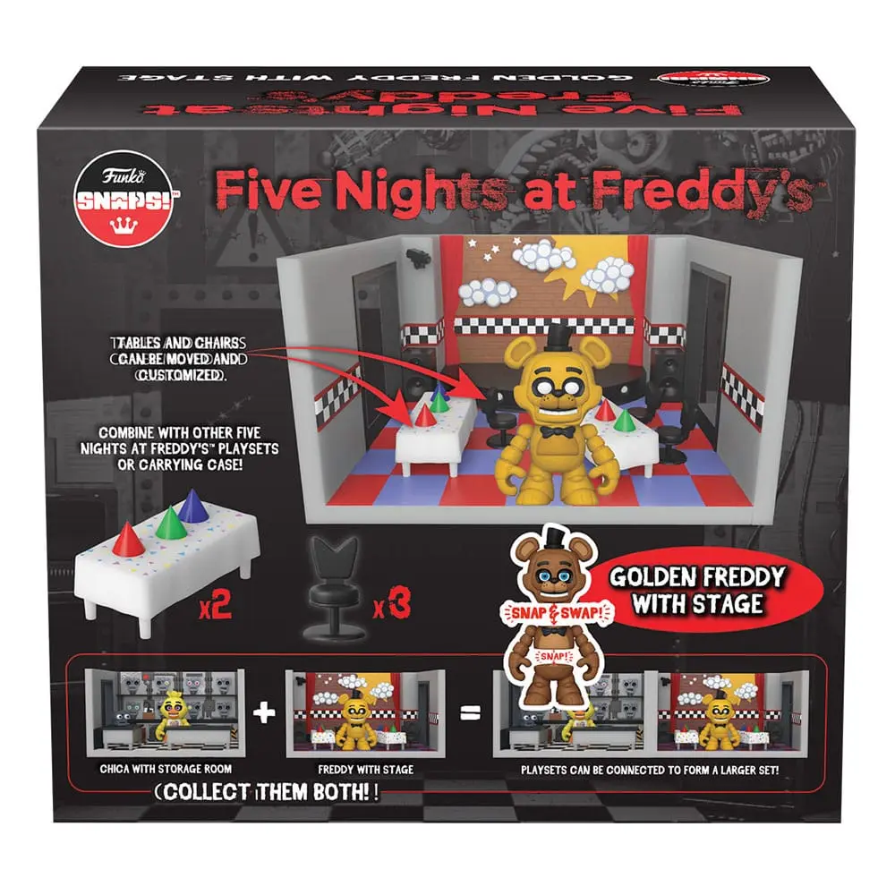 Five Nights at Freddy's Snap hracia súprava a figúrka Stage w/Freddy (GD) 9 cm produktová fotografia