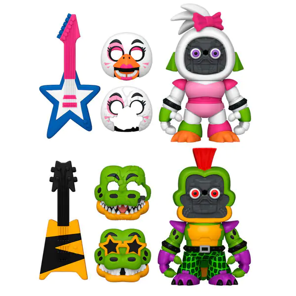 Balenie 2 figúrok Five Nights at Freddys Montgomery Gator and Glamrock Chica produktová fotografia