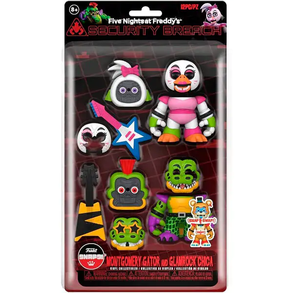 Balenie 2 figúrok Five Nights at Freddys Montgomery Gator and Glamrock Chica produktová fotografia