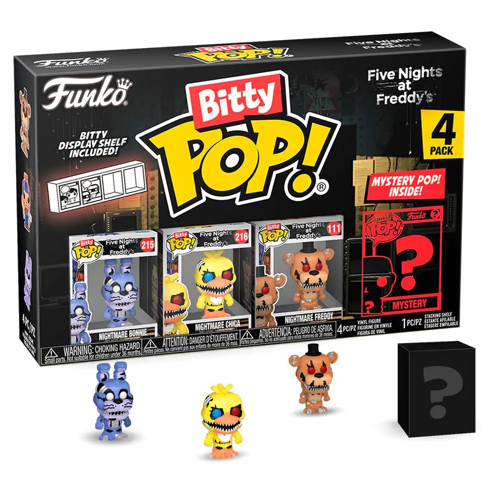 Blister 4 figúrky Bitty POP Five Nights at Freddys Nightmare Bonnie termékfotó