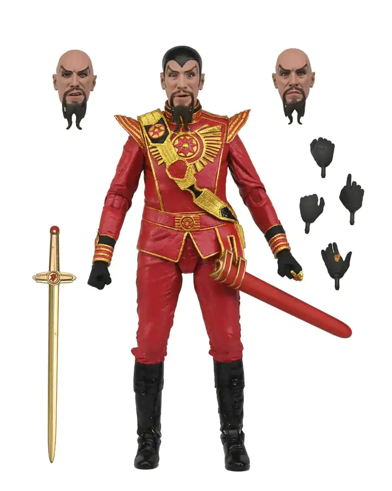 Flash Gordon (1980) Akčná figúrka Ultimate Ming (červená vojenská uniforma) 18 cm termékfotó