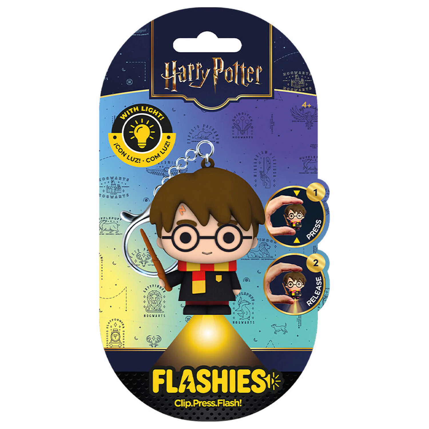 Flashies Harry Potter - Harry 3D kľúčenka s LED baterkou produktová fotografia