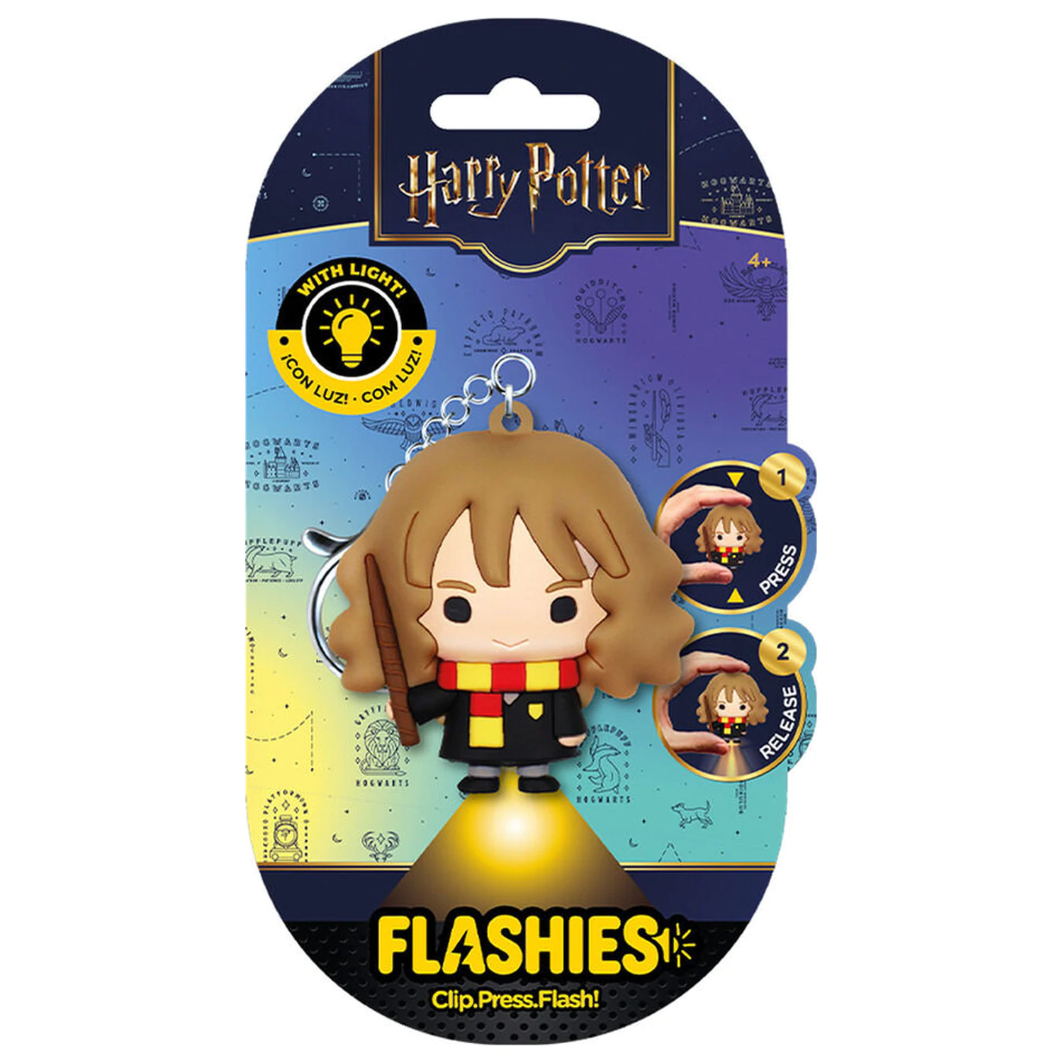Flashies Harry Potter Hermione 3D kľúčenka s LED baterkou produktová fotografia