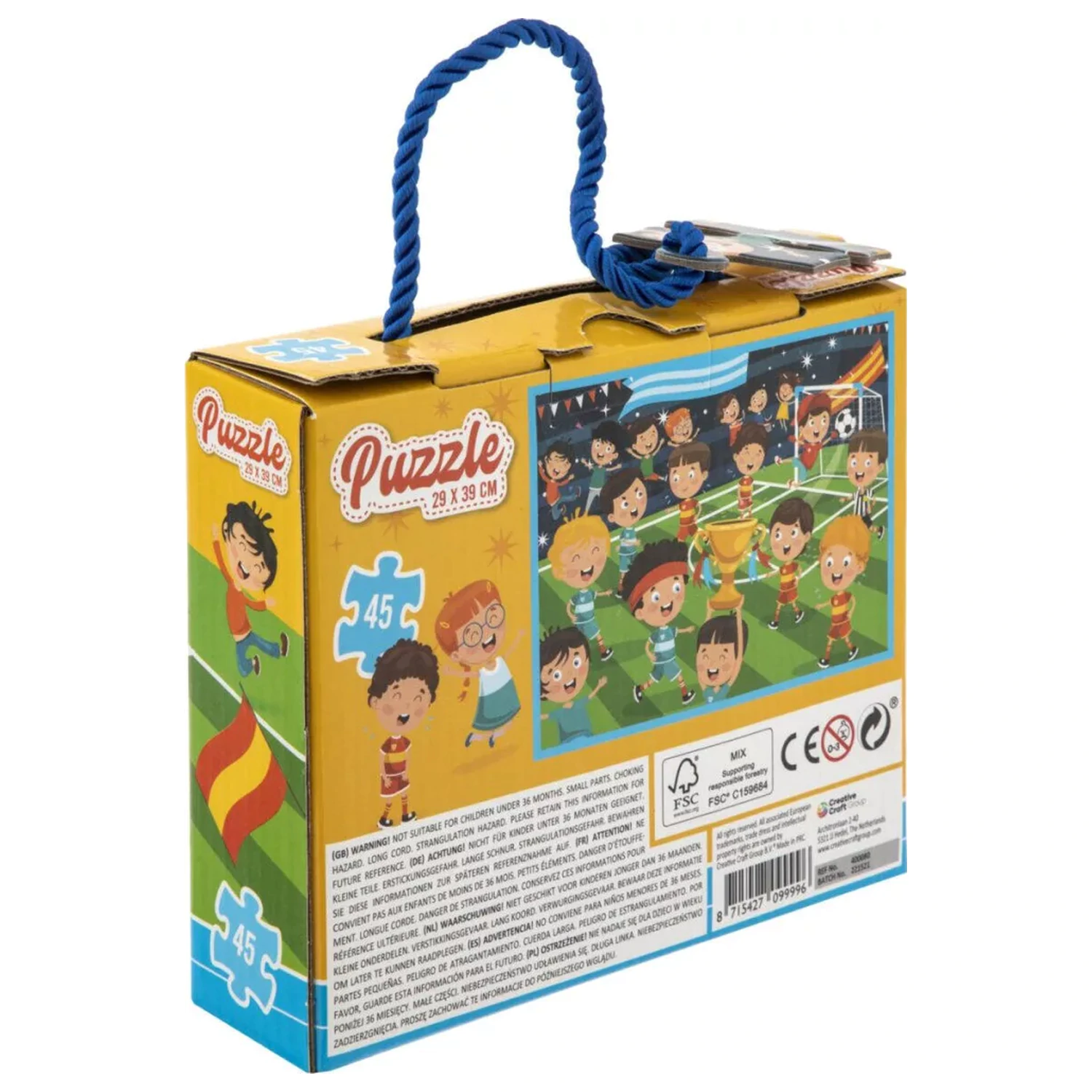 Puzzle futbalové majstrovstvá 45 kúskov produktová fotografia