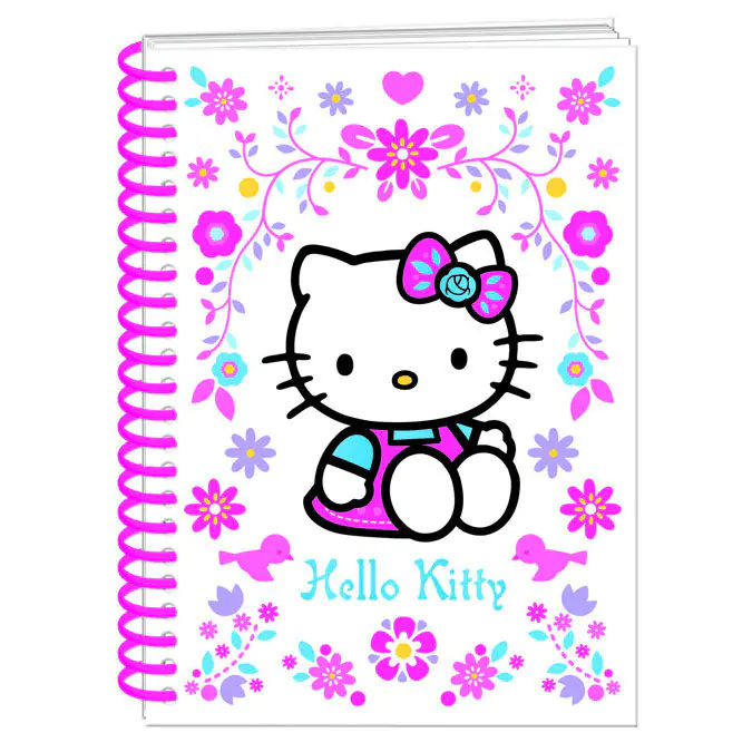 Folksy Hello Kitty A5 zápisník produktová fotografia