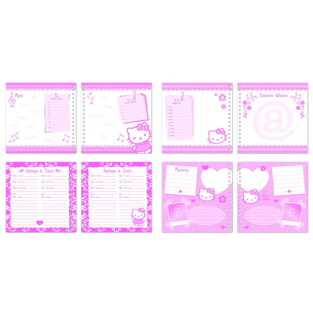 Folksy Hello Kitty priateľský zápisník produktová fotografia