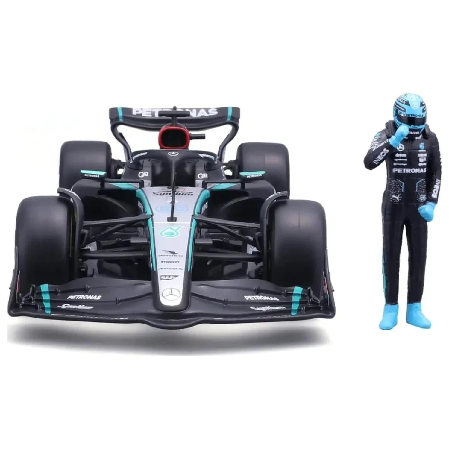 Formula 1 F1 Mercedes W15 E Perf. 2023 Russell odlievaný model 1/24 produktová fotografia