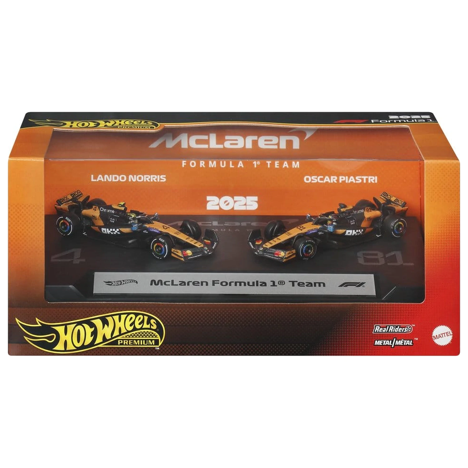 Formula 1 Hot Wheels Premium Die-Cast vozidlo 2-balenie 1:64 Team McLaren produktová fotografia
