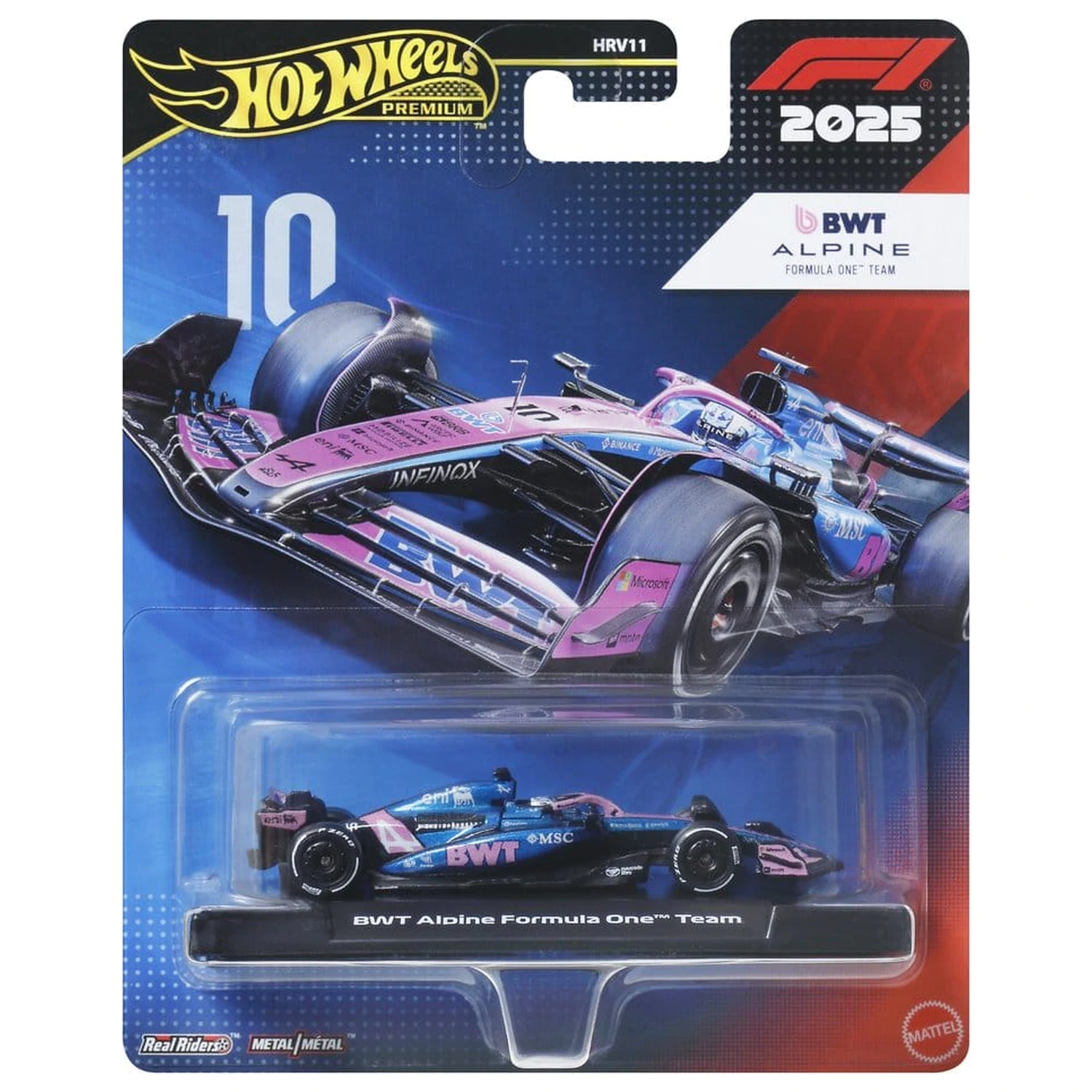 Formula 1 Hot Wheels Premium Die-Cast vozidlo 1:64 Team Alpine: Driver 1 produktová fotografia