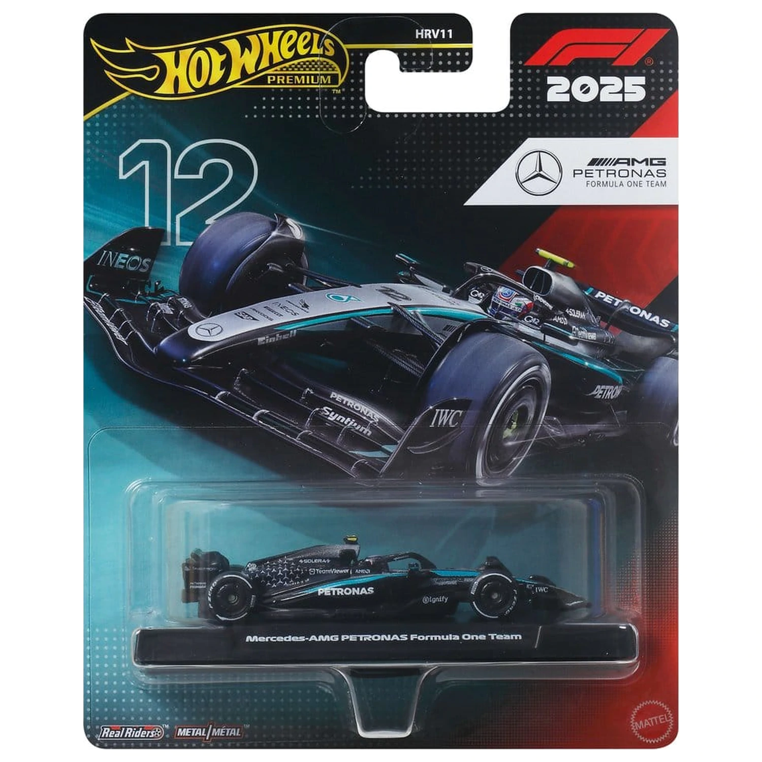 Formula 1 Hot Wheels Premium kovový odlievaný model vozidla 1/64 Team Mercedes Benz produktová fotografia