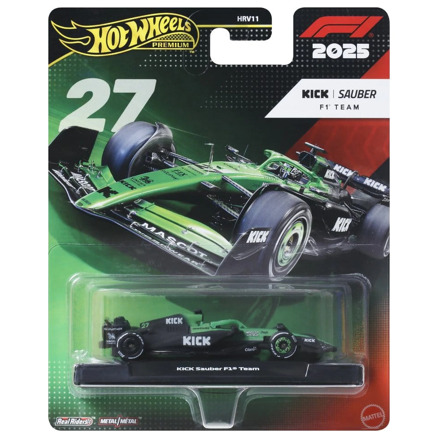 Formula 1 Hot Wheels Premium kovový model vozidla 1:64 Tím Sauber: Driver 1 produktová fotografia