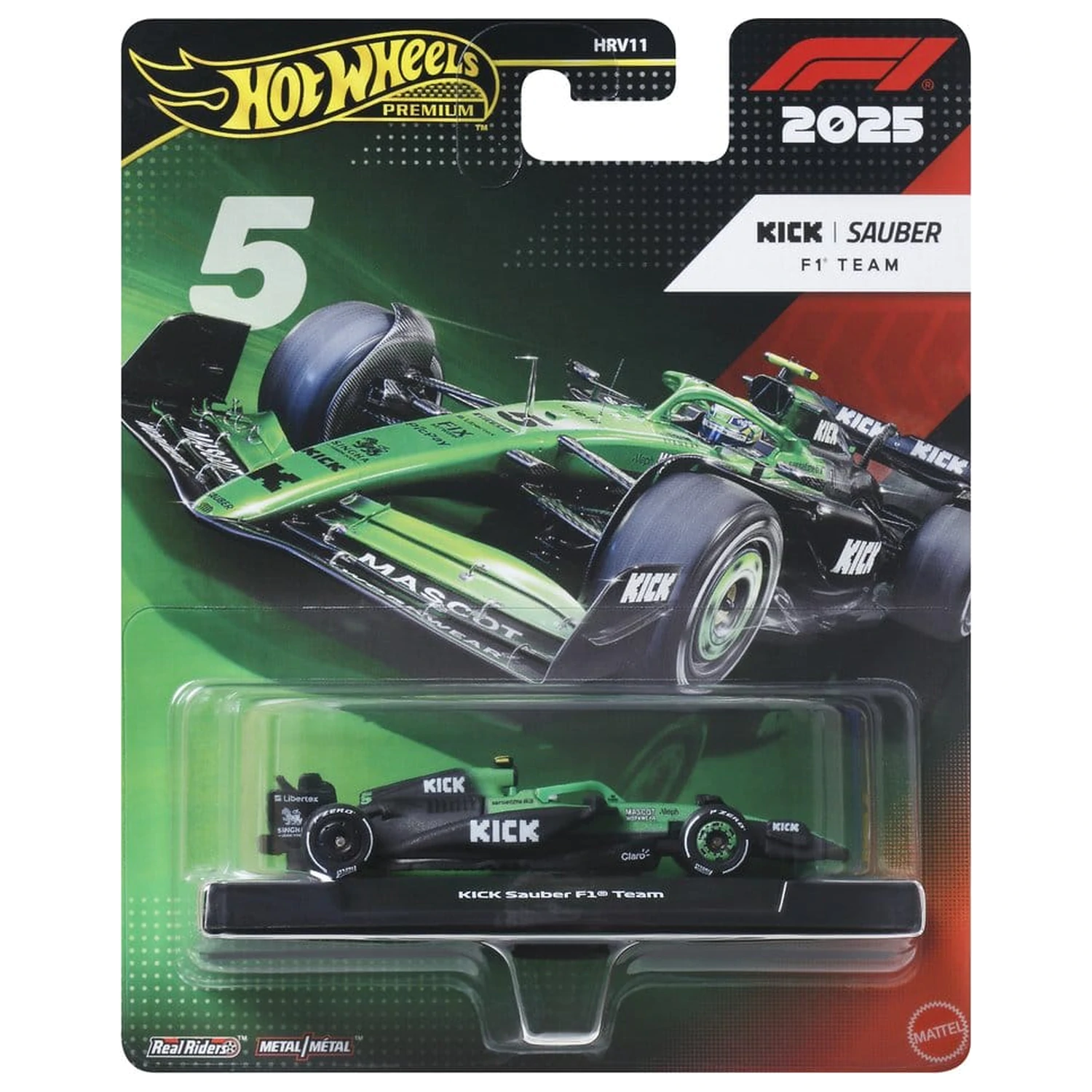 Formula 1 Hot Wheels Premium kovové vozidlo 1:64 Team Sauber: Driver 2 produktová fotografia