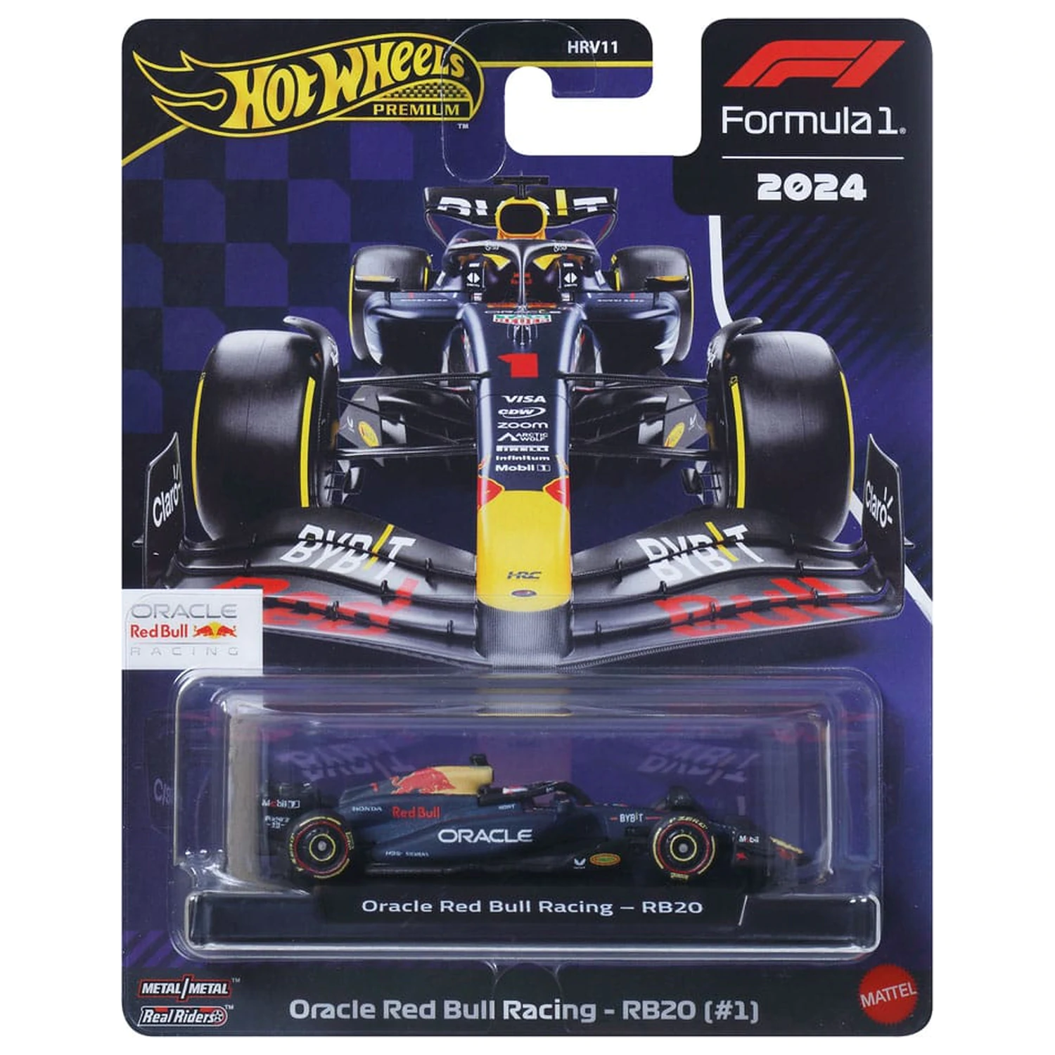 Formula 1 Hot Wheels Prémiové diecast vozidlo 1/64 Oracle Red Bull Racing RB20 (#1) (Max Verstappen 2024) produktová fotografia