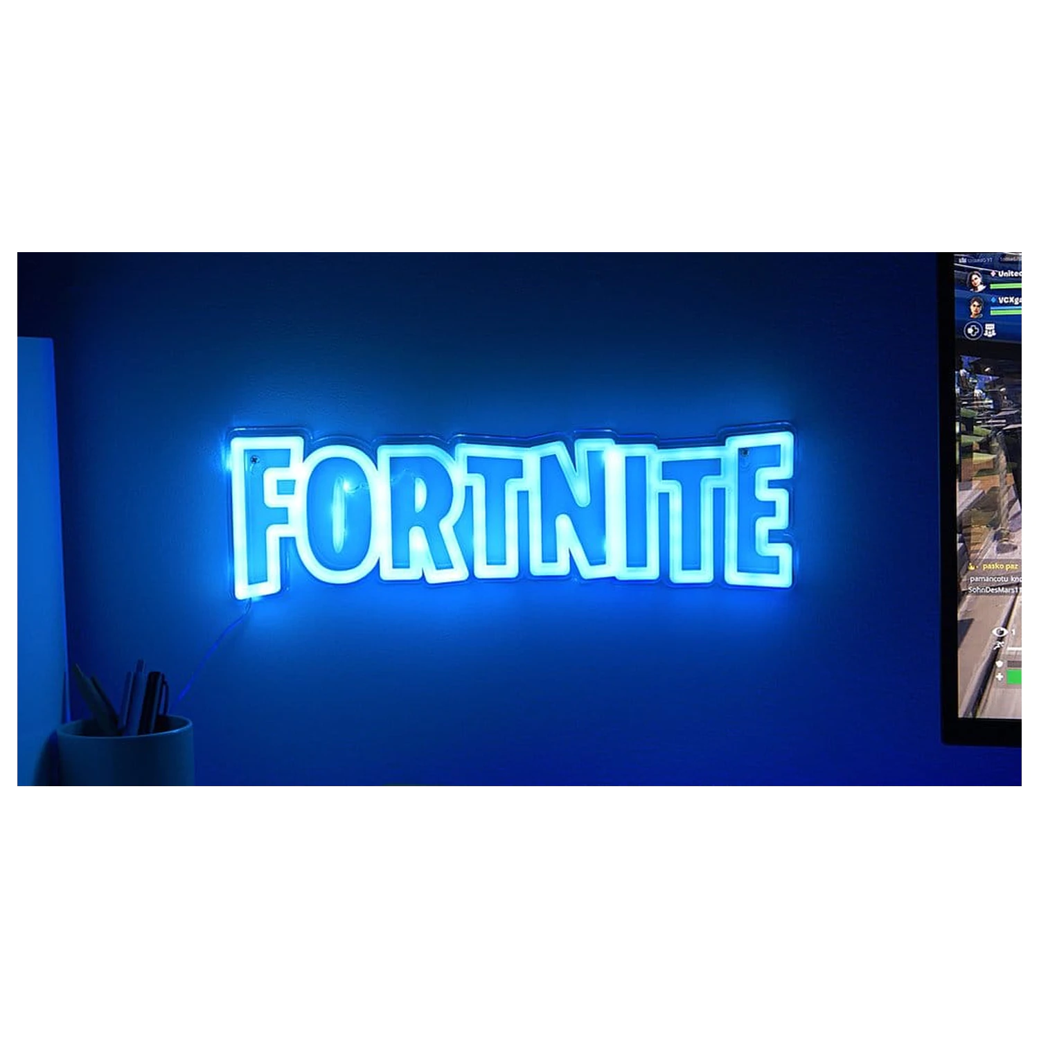Fortnite svetlo na stenu LED neón 40 cm produktová fotografia