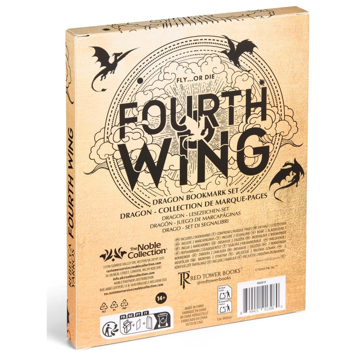 Fourth Wing Záložky 2-balenie Dragon 15 cm produktová fotografia