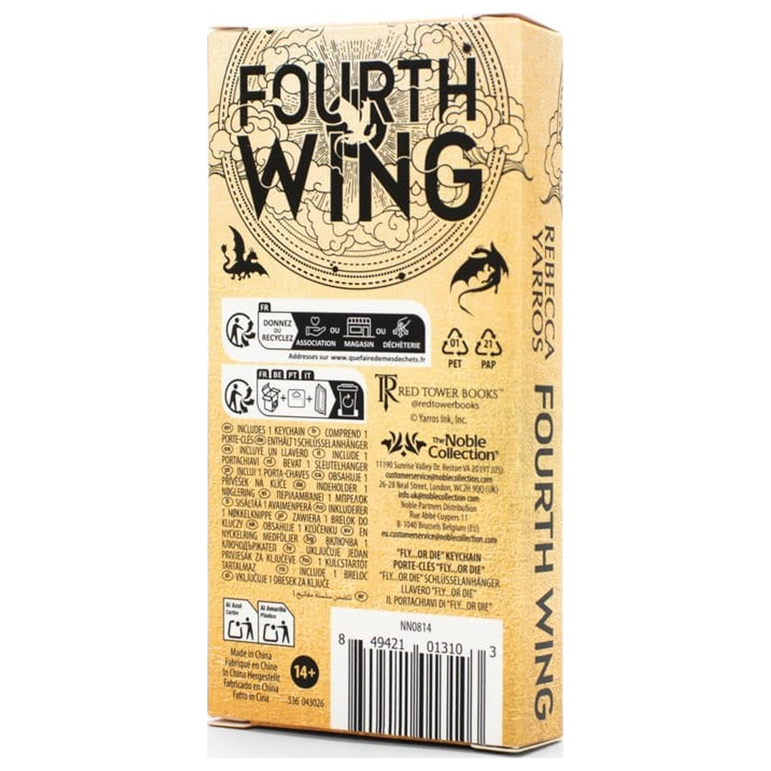 Fourth Wing prívesok na kľúče Fly or Die 14 cm produktová fotografia