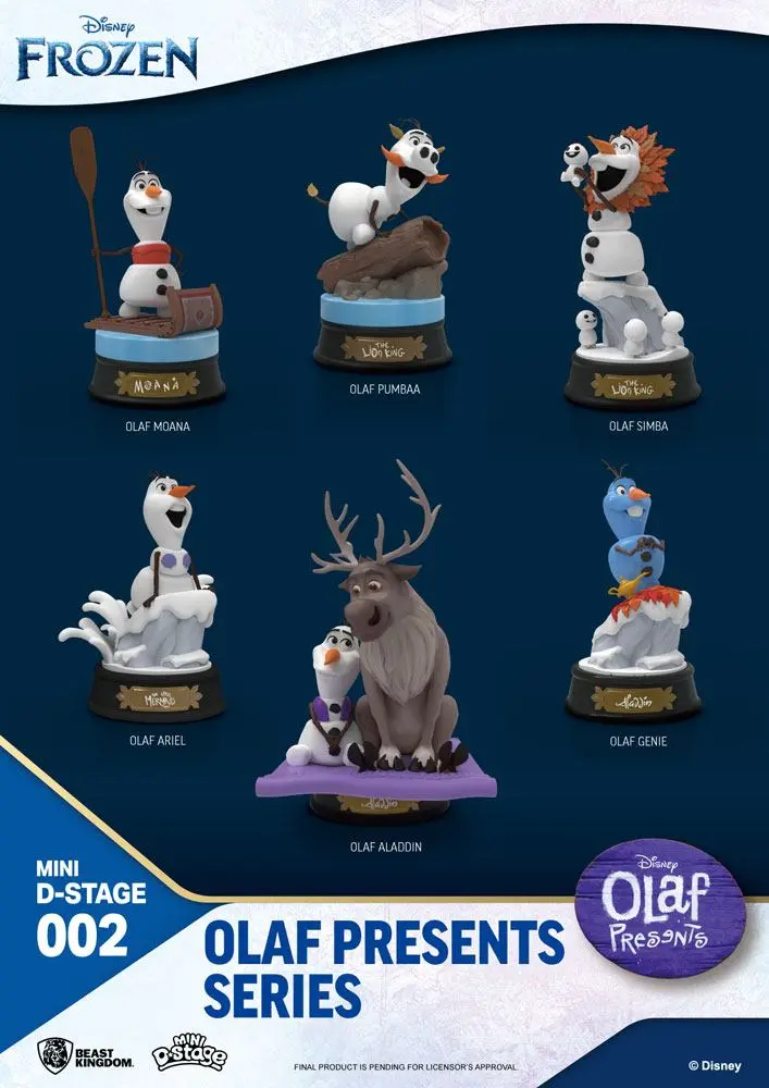 Frozen Mini Diorama Stage Statues 6-pack Olaf Presents 12 cm produktová fotografia