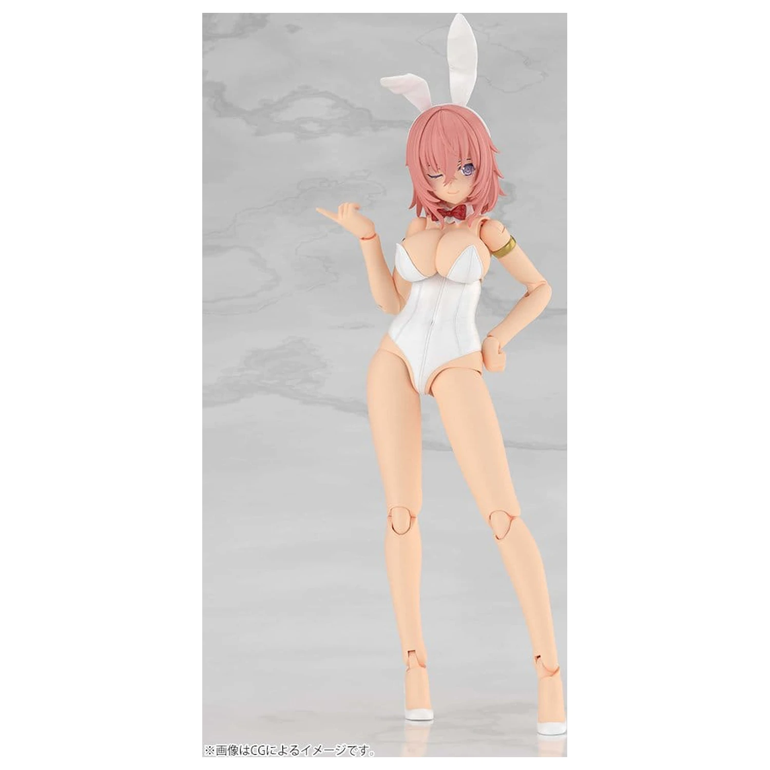 Frame Arms Girl plastový model Durga I Bunny Style White 18 cm produktová fotografia