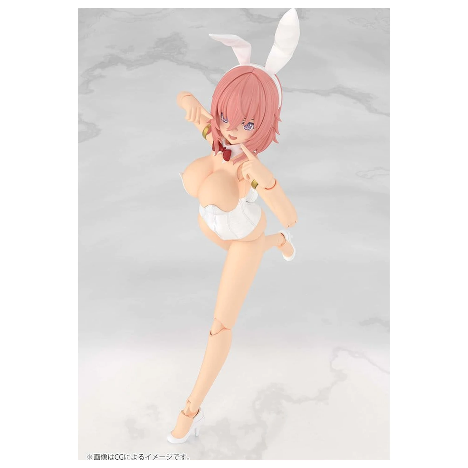 Frame Arms Girl plastový model Durga I Bunny Style White 18 cm produktová fotografia