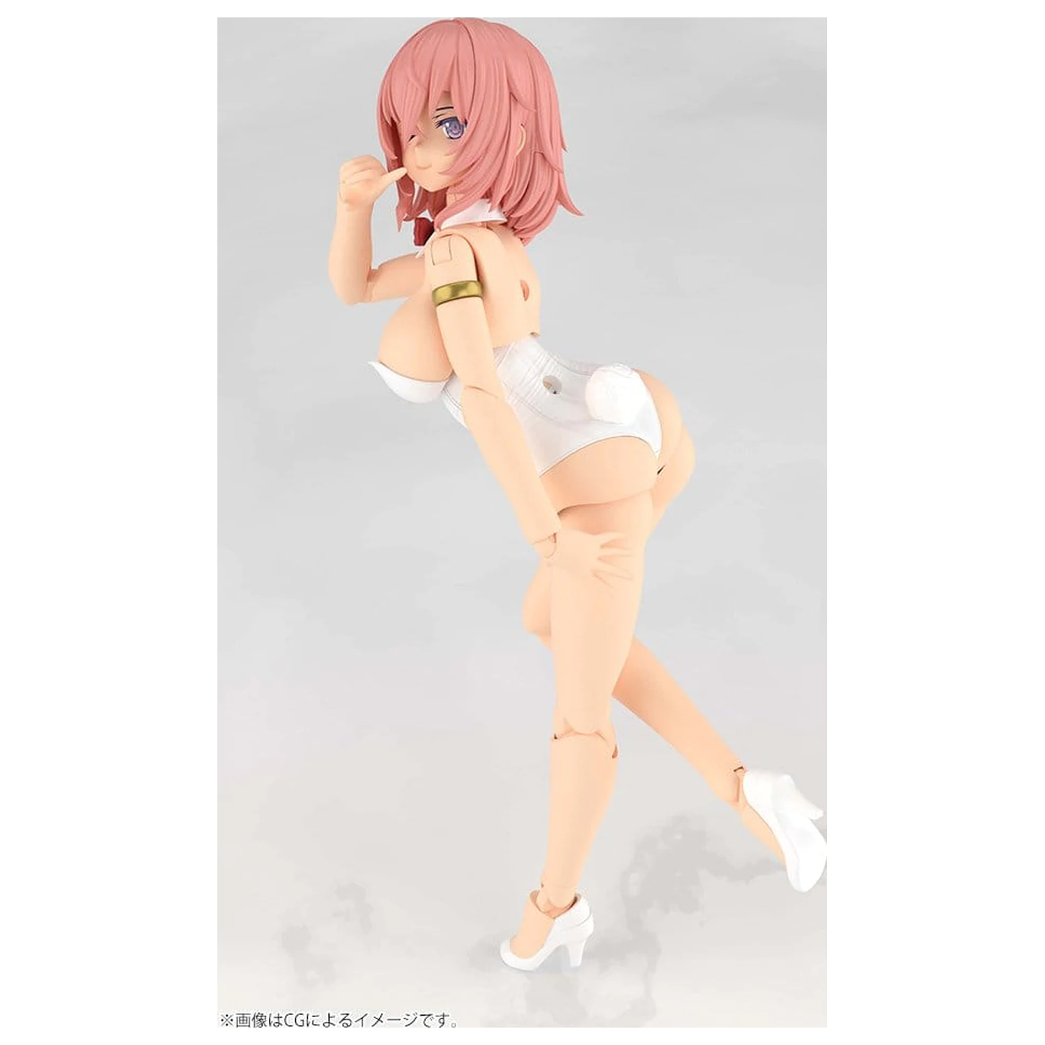 Frame Arms Girl plastový model Durga I Bunny Style White 18 cm produktová fotografia