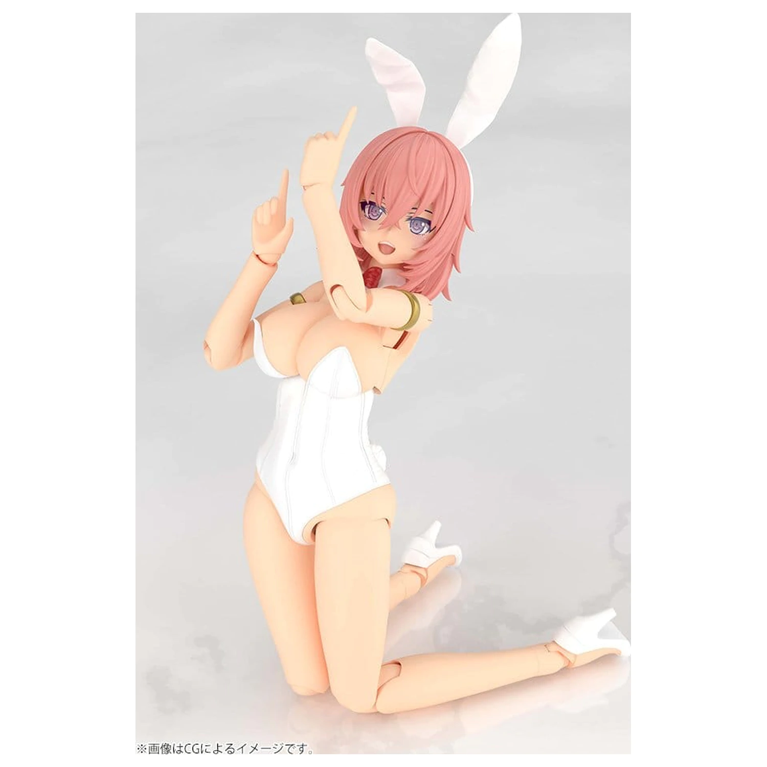 Frame Arms Girl plastový model Durga I Bunny Style White 18 cm produktová fotografia
