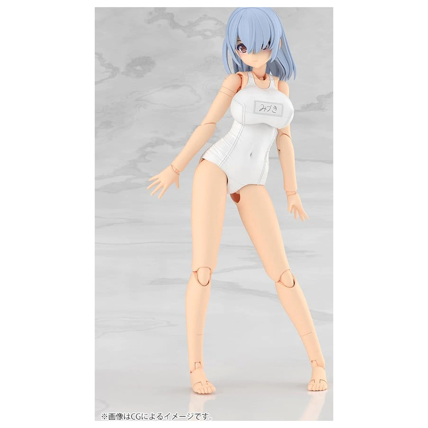 Frame Arms Girl Plastový model Mizuki School Swimsuits White Ver. 16 cm produktová fotografia