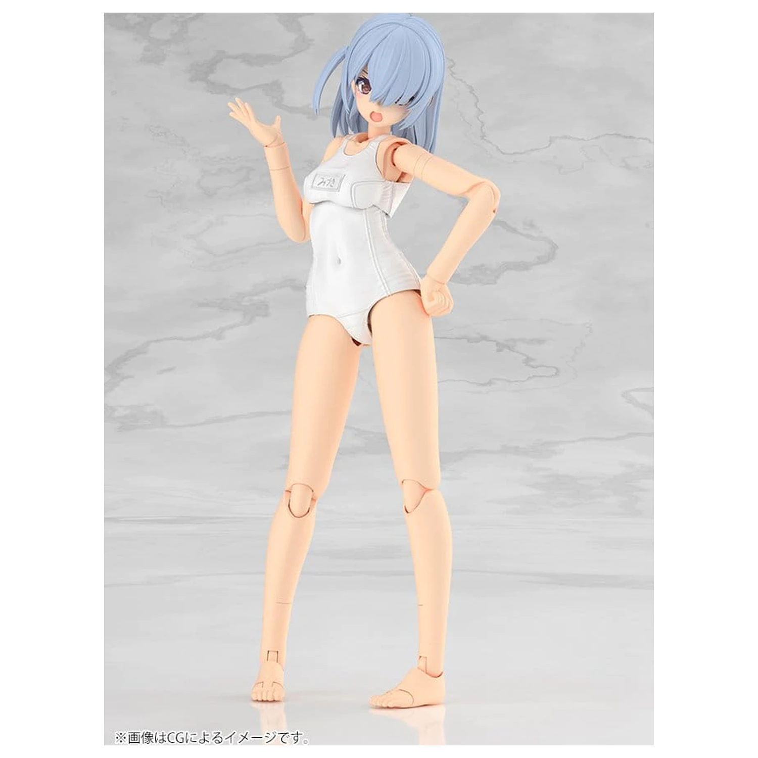 Frame Arms Girl Plastový model Mizuki School Swimsuits White Ver. 16 cm produktová fotografia