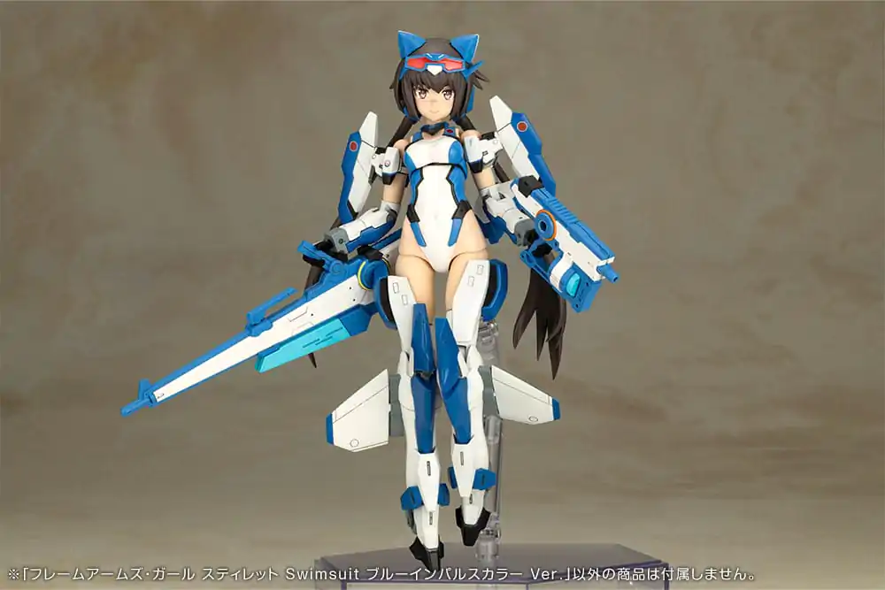 Frame Arms Girl plastová modelová súprava Stylet Swimsuit Blue Impulse Color Ver. 16 cm produktová fotografia