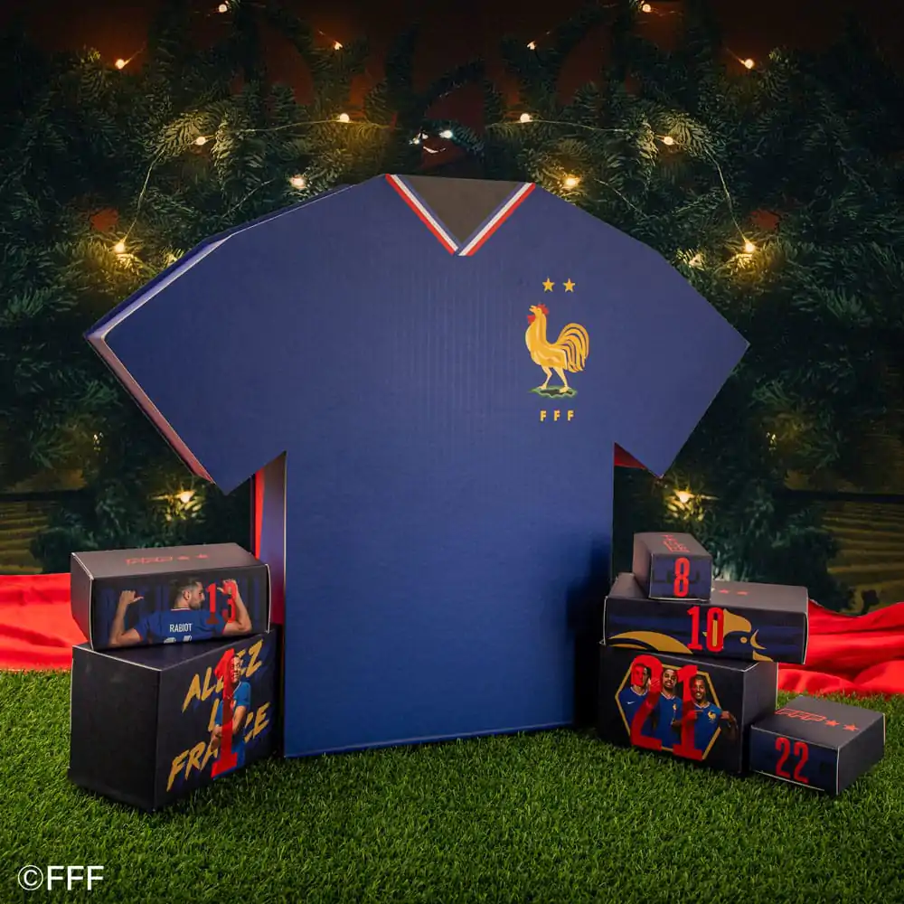 French Football Federation Deluxe adventný kalendár 2025 produktová fotografia