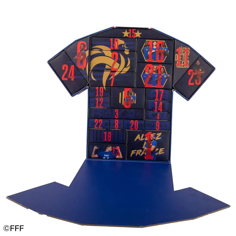 French Football Federation Deluxe adventný kalendár 2025 produktová fotografia