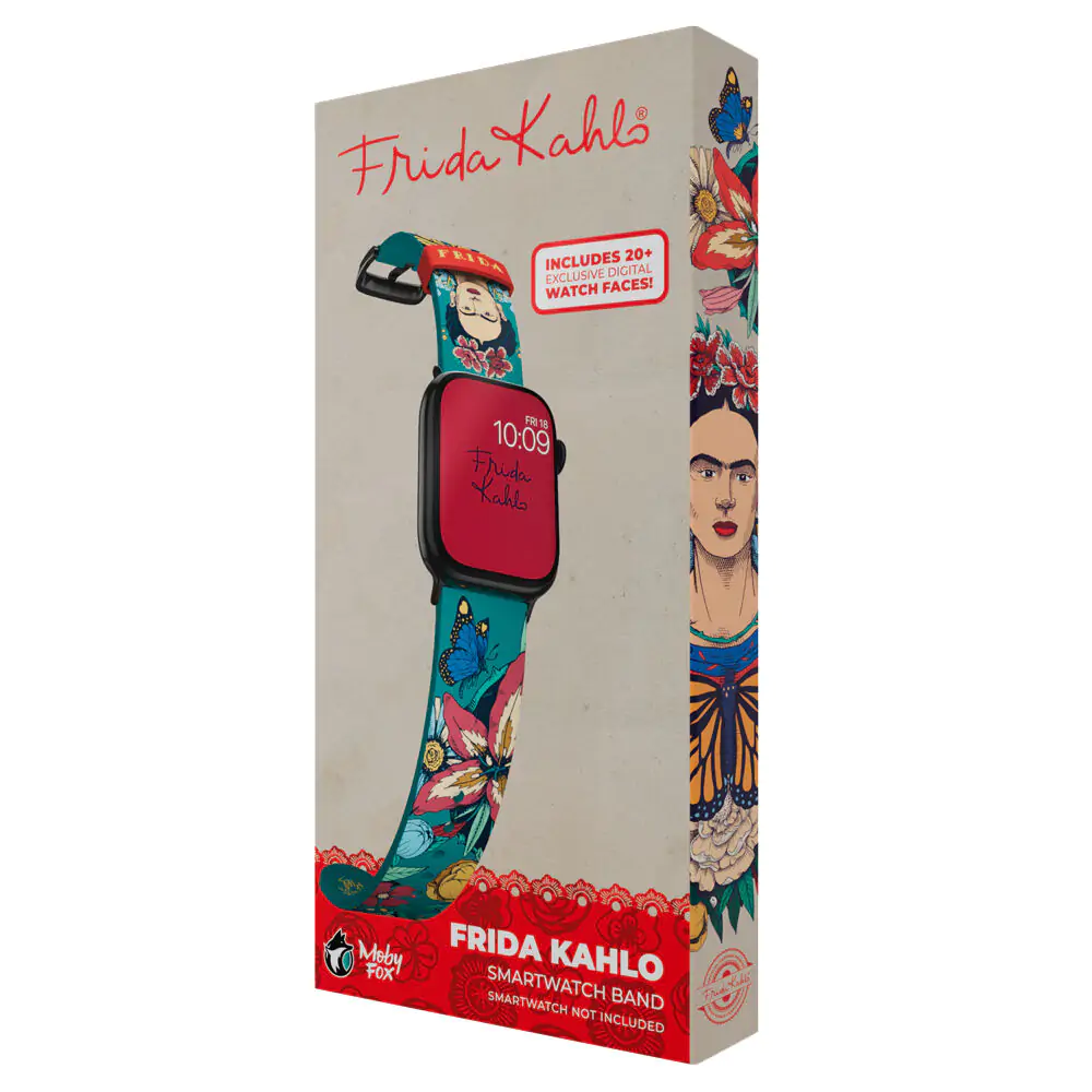Remienok na smart hodinky Frida Kahlo + dizajny ciferníka produktová fotografia