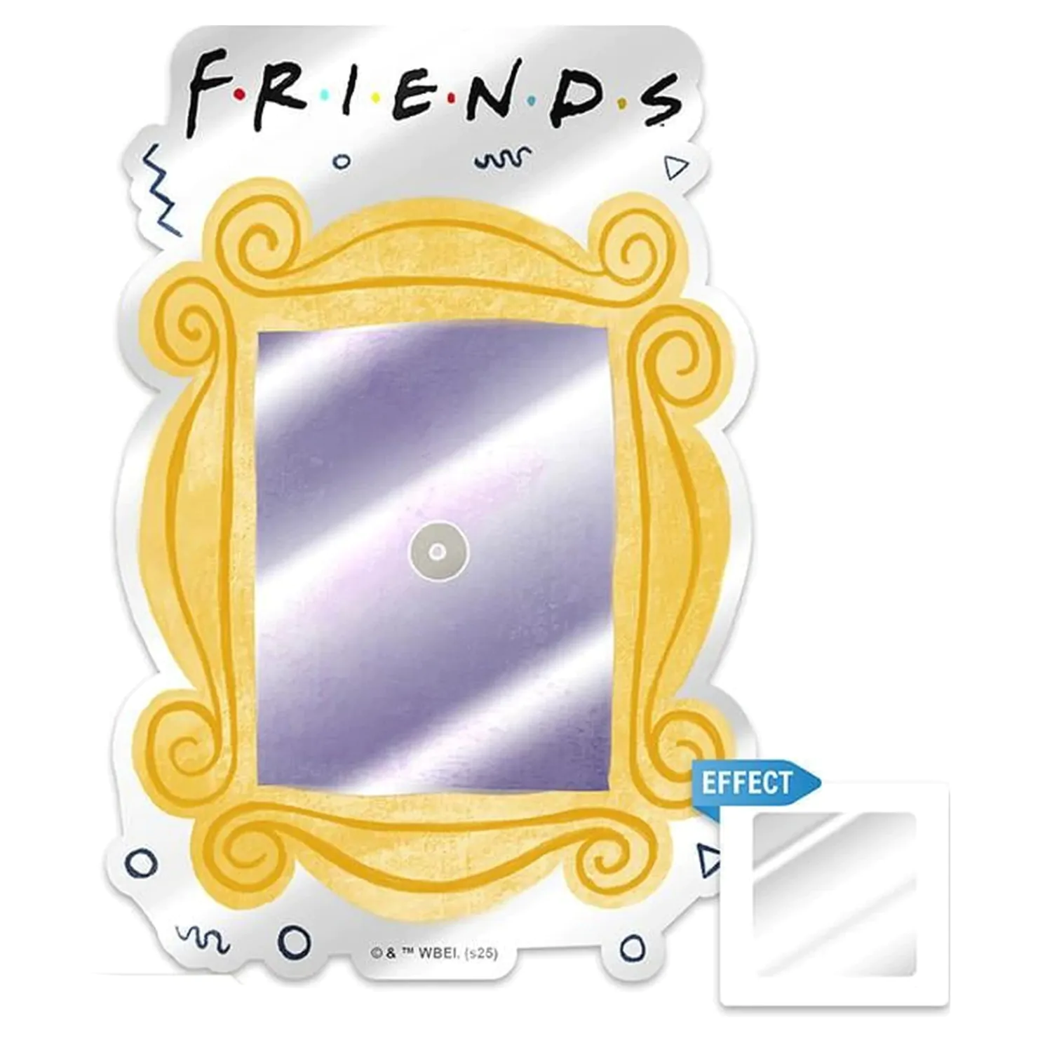 Friends zrkadlová nálepka produktová fotografia