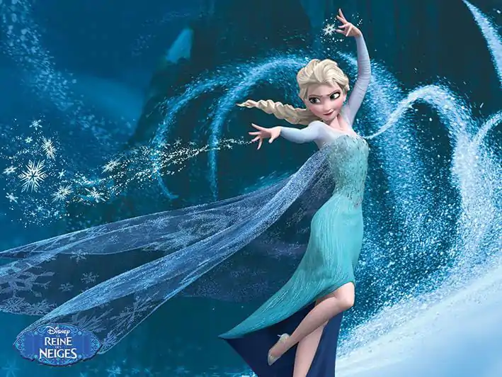 Mrazený zarámovaný Canvas Print Elsa Magic French 30 x 80 cm produktová fotografia