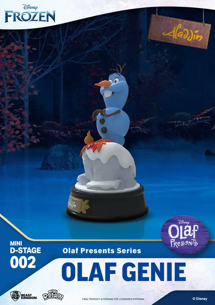 Mrazená Mini Dioráma Stage PVC Soška Olaf Presents Olaf Genie 12 cm produktová fotografia