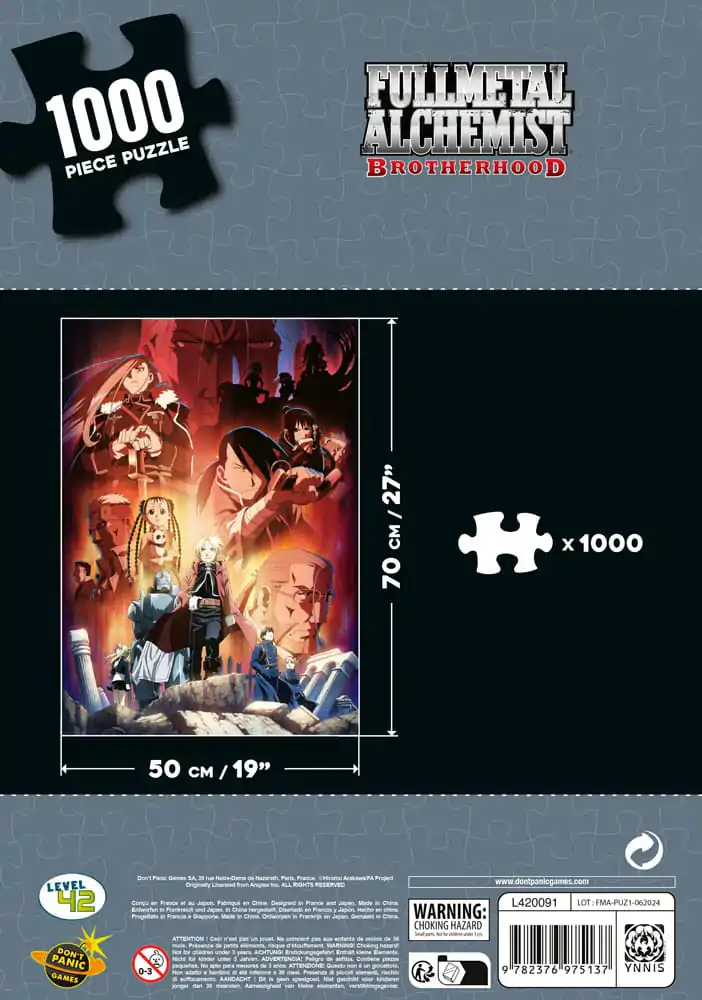 Fullmetal Alchemist: Brotherhood Puzzle Characters (1000 kusov) termékfotó