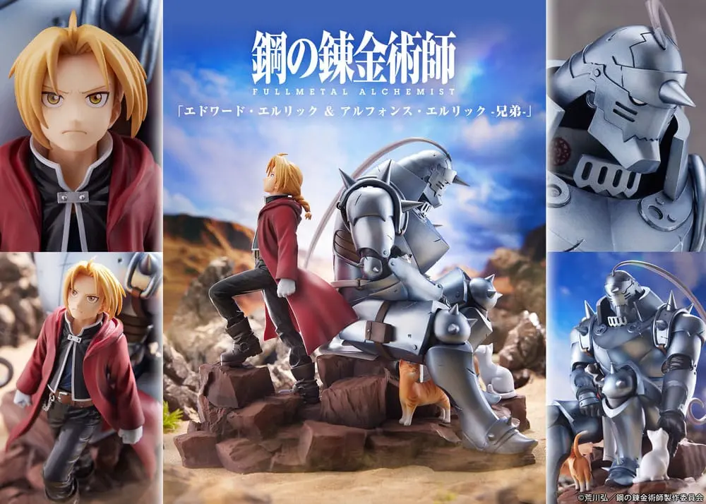 Fullmetal Alchemist: Brotherhood PVC Socha Edward Elric & Alphonse Elric Brothers 24 cm produktová fotografia