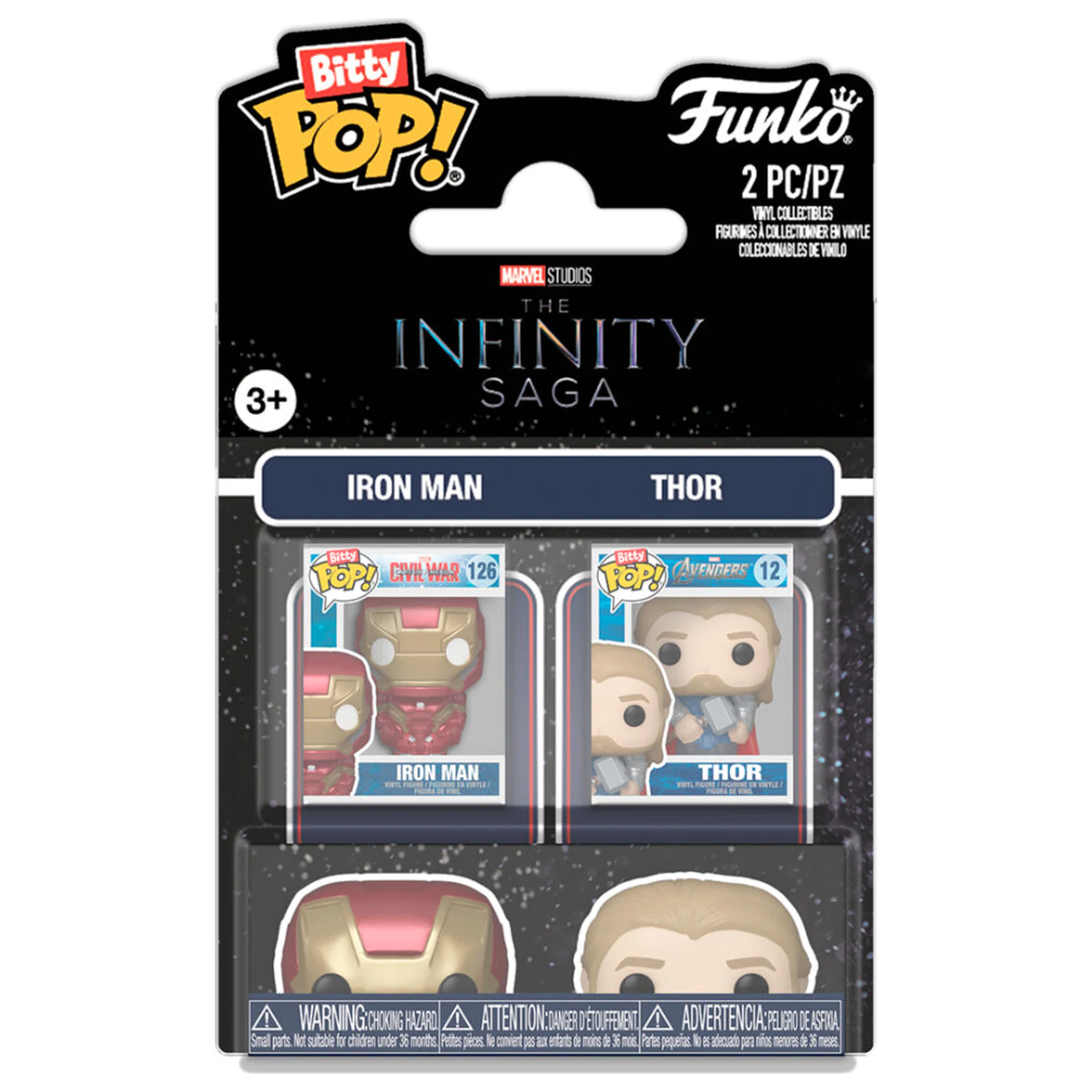 Funko Bitty POP balenie 2 figúrky Marvel Infinity Saga Iron Man & Thor produktová fotografia