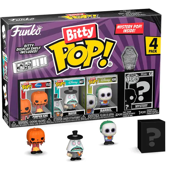 Bitty POP! figúrka z vinylu 4-Pack Disney Nightmare Before Christmas Pumpkin King produktová fotografia