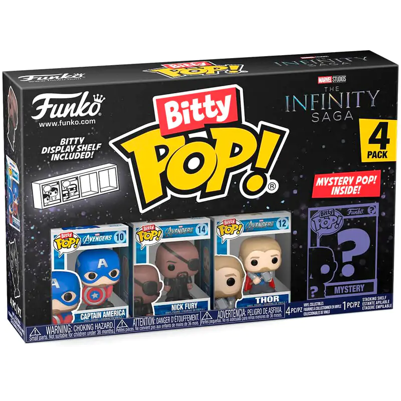 4-figúrkový Blister Bitty POP Marvel The Infinity Saga Captain America termékfotó