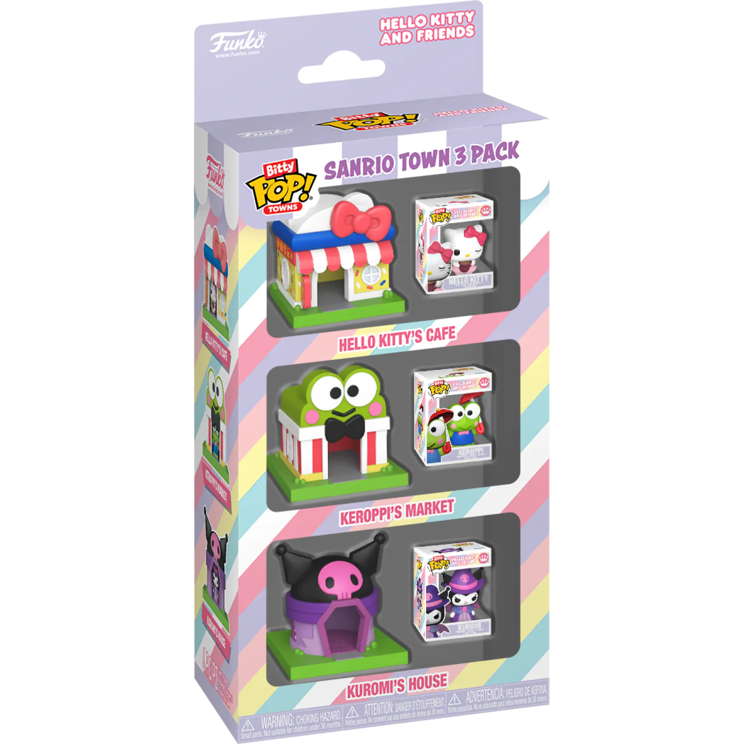 Funko Bitty Pop! 3-balenie Towns Hello Kitty and Friends produktová fotografia