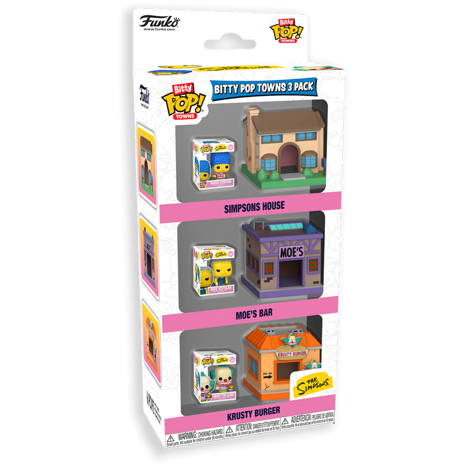 Funko Bitty Pop! balenie 3 ks Towns The Simpsons produktová fotografia