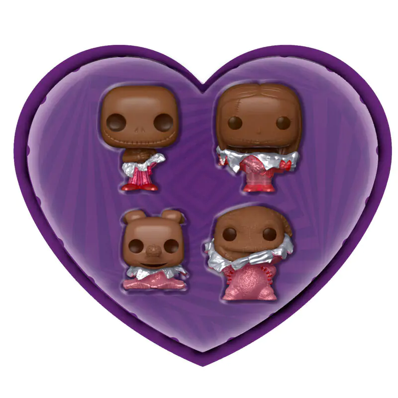 Nightmare before Christmas Valentines Pocket POP! Figúrka z vinylu 4-Pack Choc 4 cm produktová fotografia
