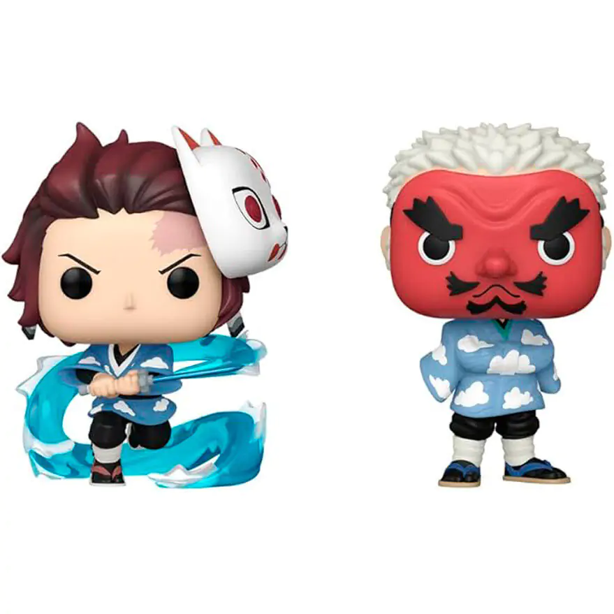 Funko POP balenie 2 figúrky Demon Slayer Kimetsu no Yaiba Tanjiro Kamado & Sakonji Urokodaki produktová fotografia