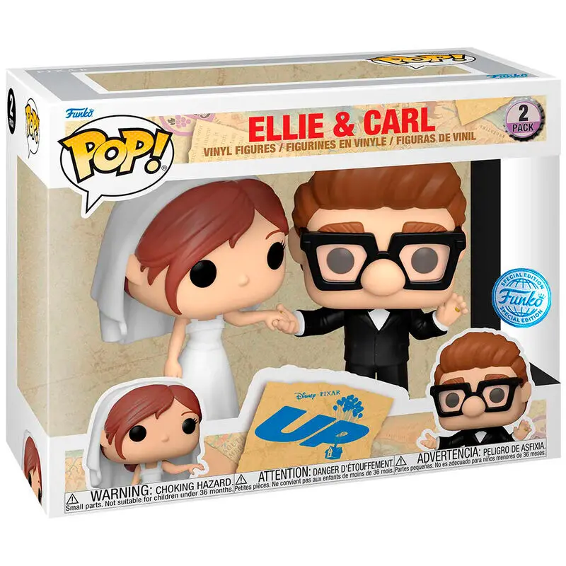 Up POP! Vinyl figurky 2-balenie Ellie & Carl Wedding 9 cm termékfotó