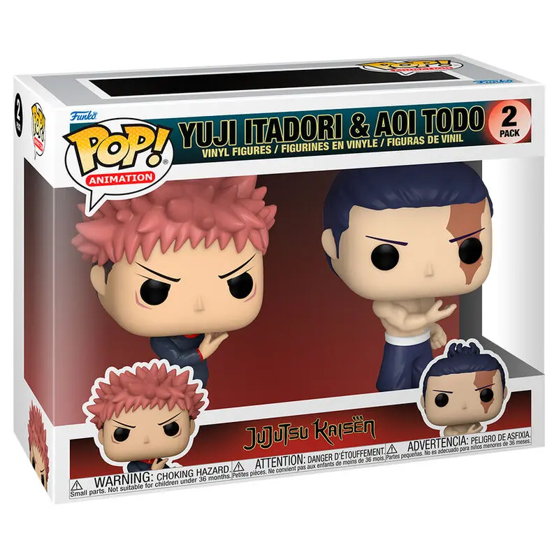 Jujutsu Kaisen POP! Animation Vinyl figúrka Itadori & Todo 9 cm termékfotó