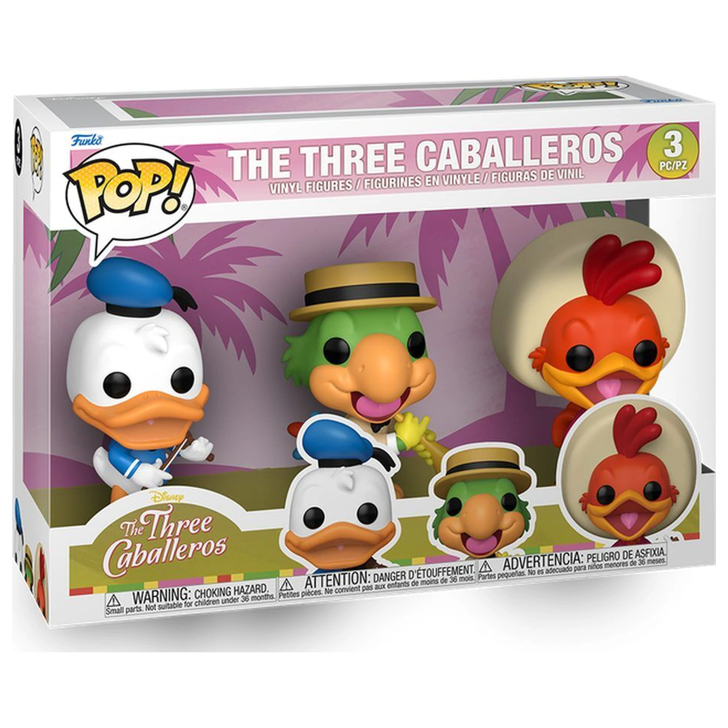 Funko POP 3 balenie figúrok Disney The Three Caballeros produktová fotografia