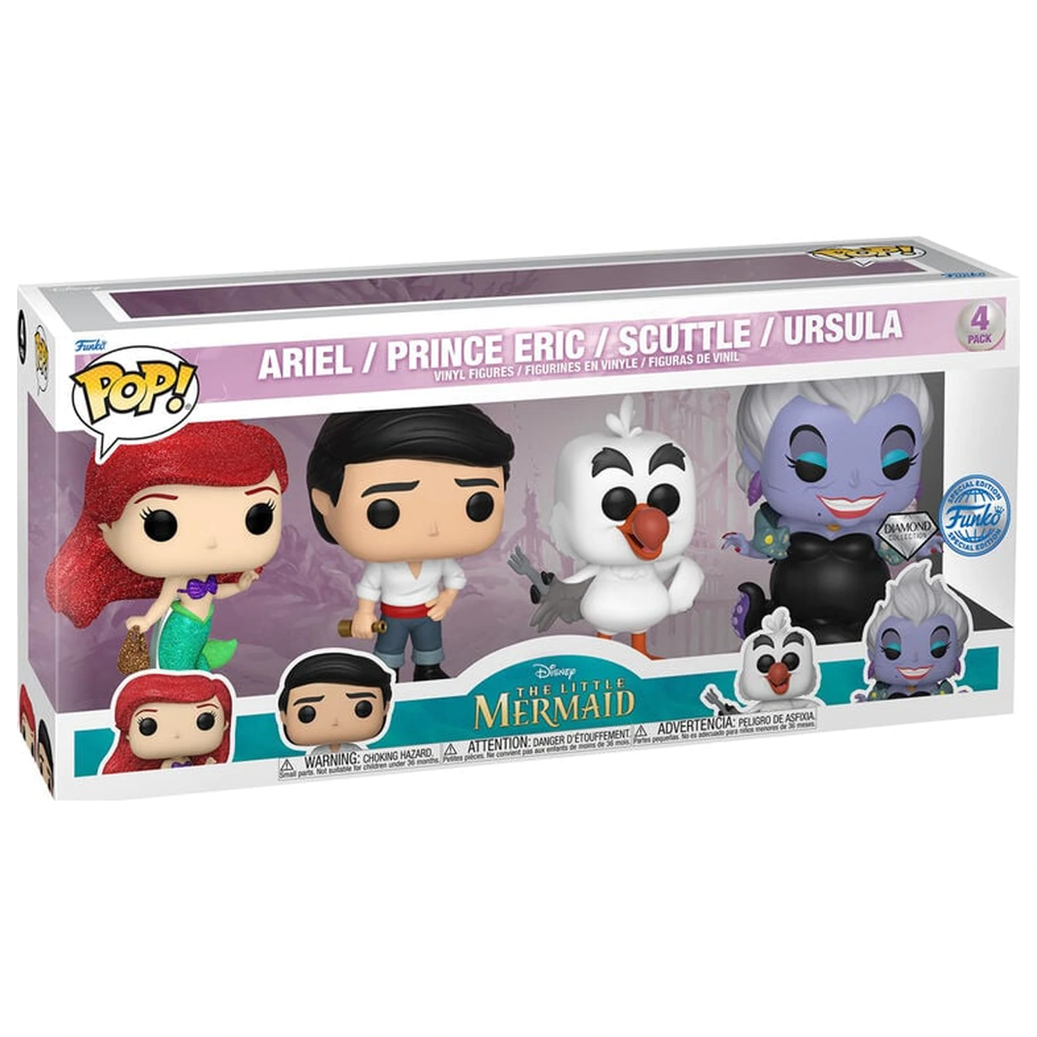 Funko POP balenie 4 figúrky Disney Little Mermaid Exclusive produktová fotografia