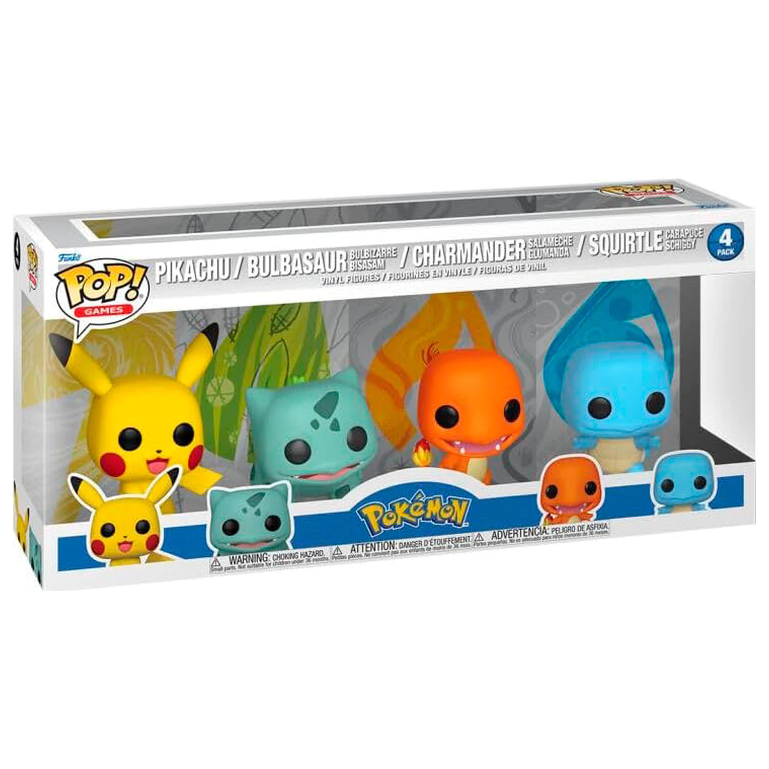 Funko POP balenie 4 figúrok Pokemon Starters Exclusive produktová fotografia